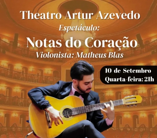 Violinista de Paty se apresenta em teatro de São Paulo